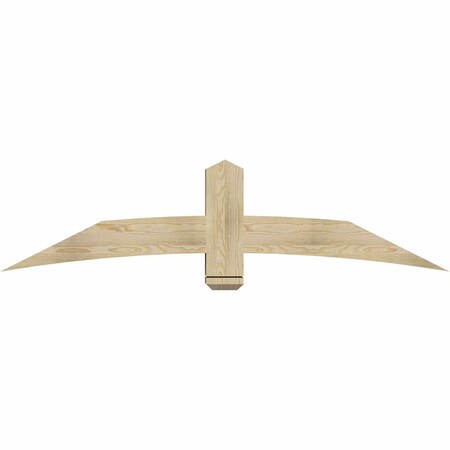 Ekena Millwork Bellingham Rough Sawn Timber Gable Bracket, Douglas Fir, 72"W x 18"H x 6"D x 6"F, 6/12 Pitch GBW072X18X0606BEL00RDF